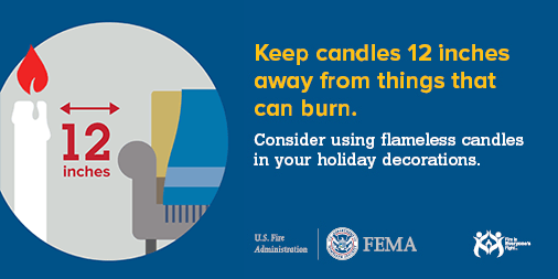 Candle Fire Safety Tip