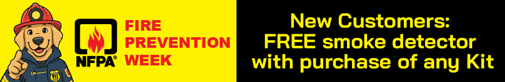 Fire Prevention Week - New Customers: FREE smoke detector with purchase of any Kit